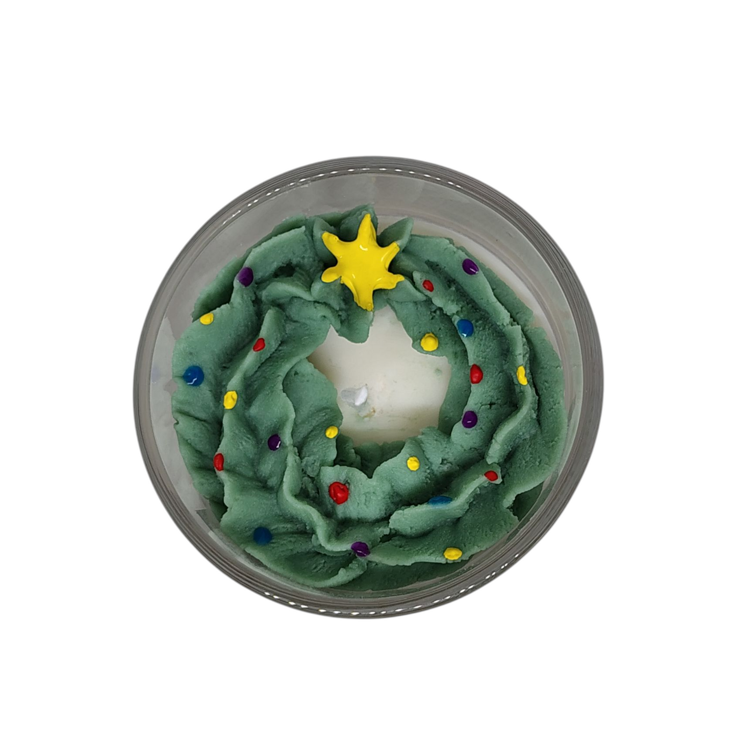 Holiday Wreath Glow Scented Candle | KC Luxury