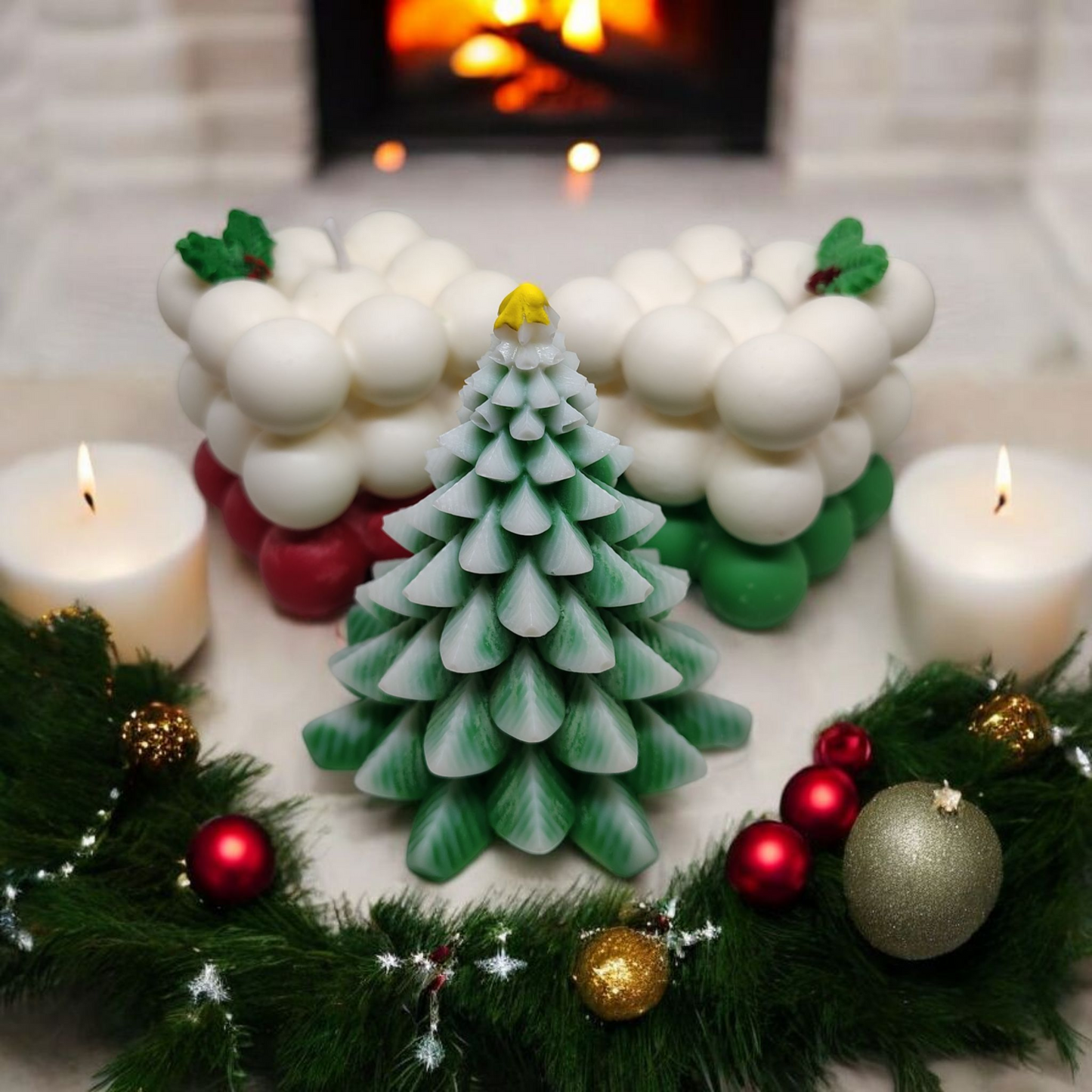 Frosted Evergreen – Holiday Pines | KC Luxury Scented Candles