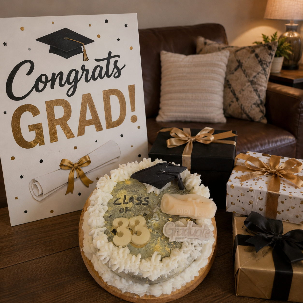 The Next Chapter | Graduation Wax Cake Candle