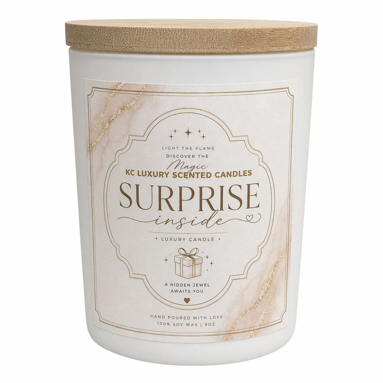 KC Luxury Surprise Inside Ring Candle – Hidden Jewelry Reveal Candle for Women