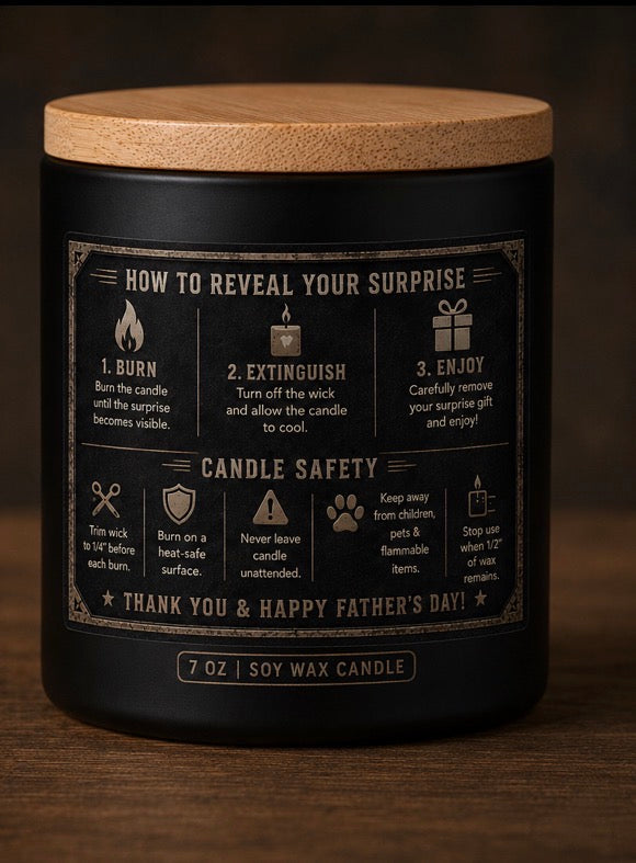 Father’s Day Surprise Candle