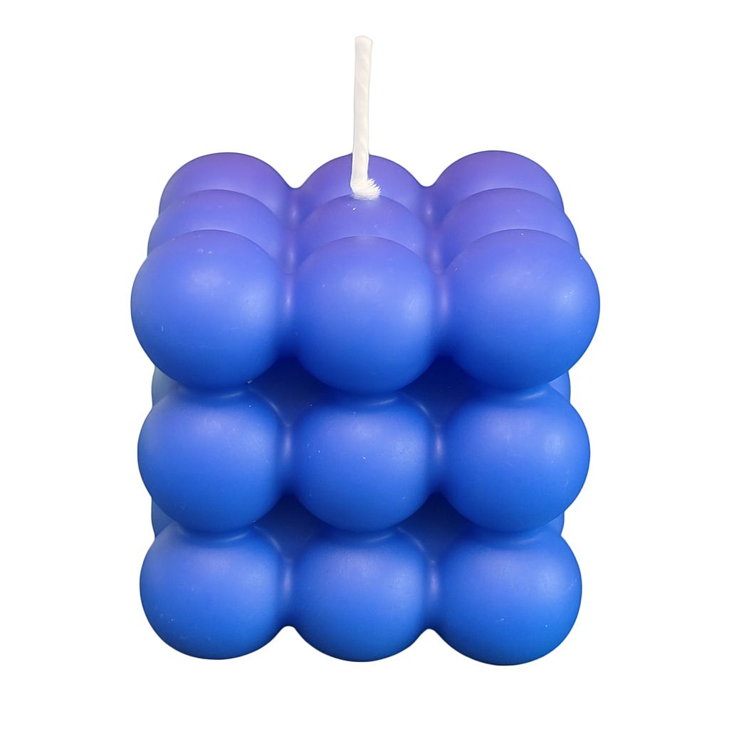 The Bubble Cube Candle – Aesthetic Decorative Soy Candle for Home Décor & Gift | Handmade by KC Luxury Scented Candles