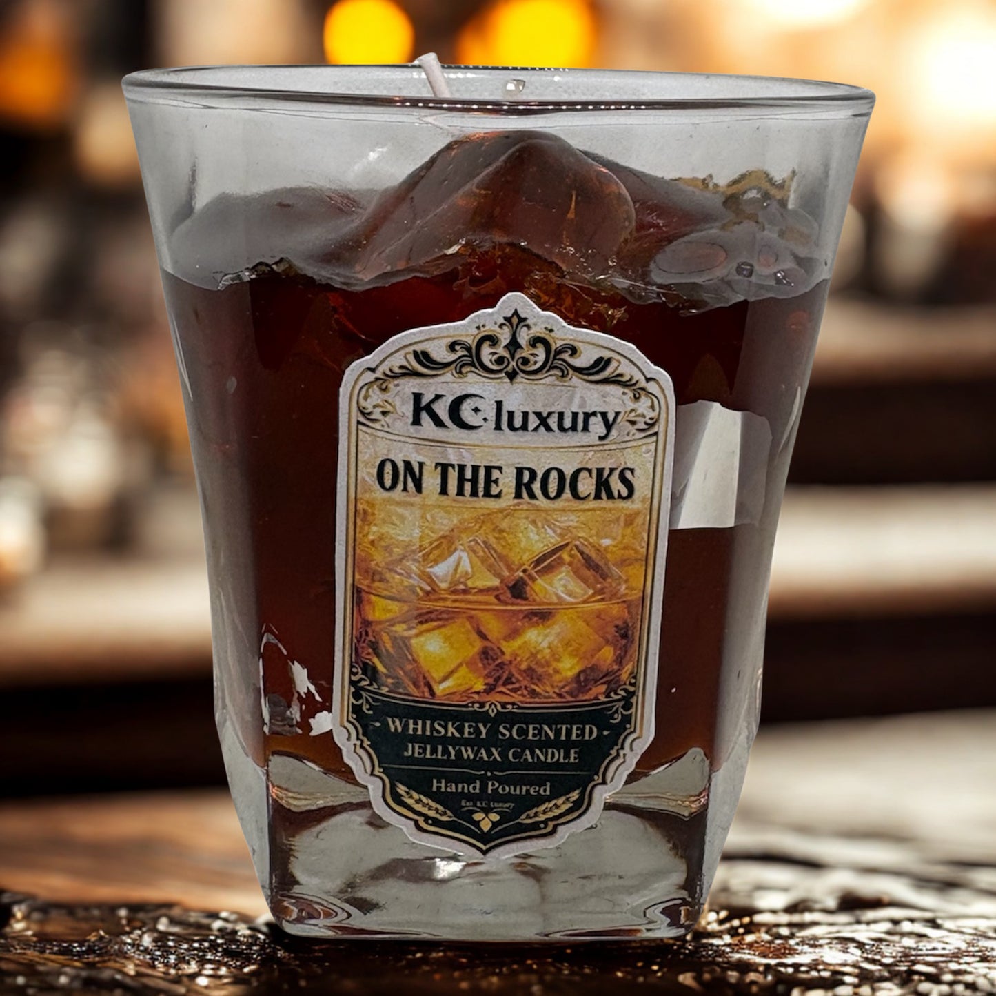 Vela con hielo para whisky | Velas de lujo KC