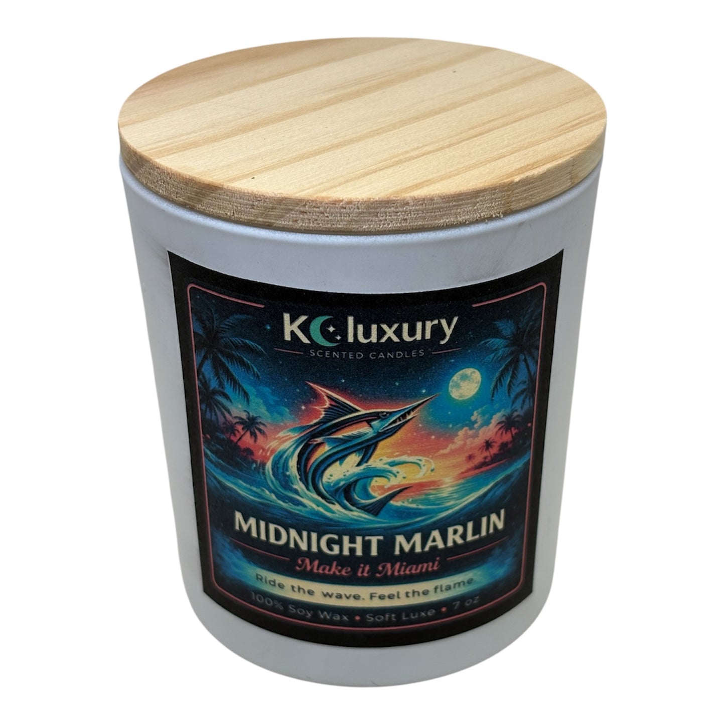 Midnight Marlin Candle | Game Day Collection | Coastal Luxury Soy Candle