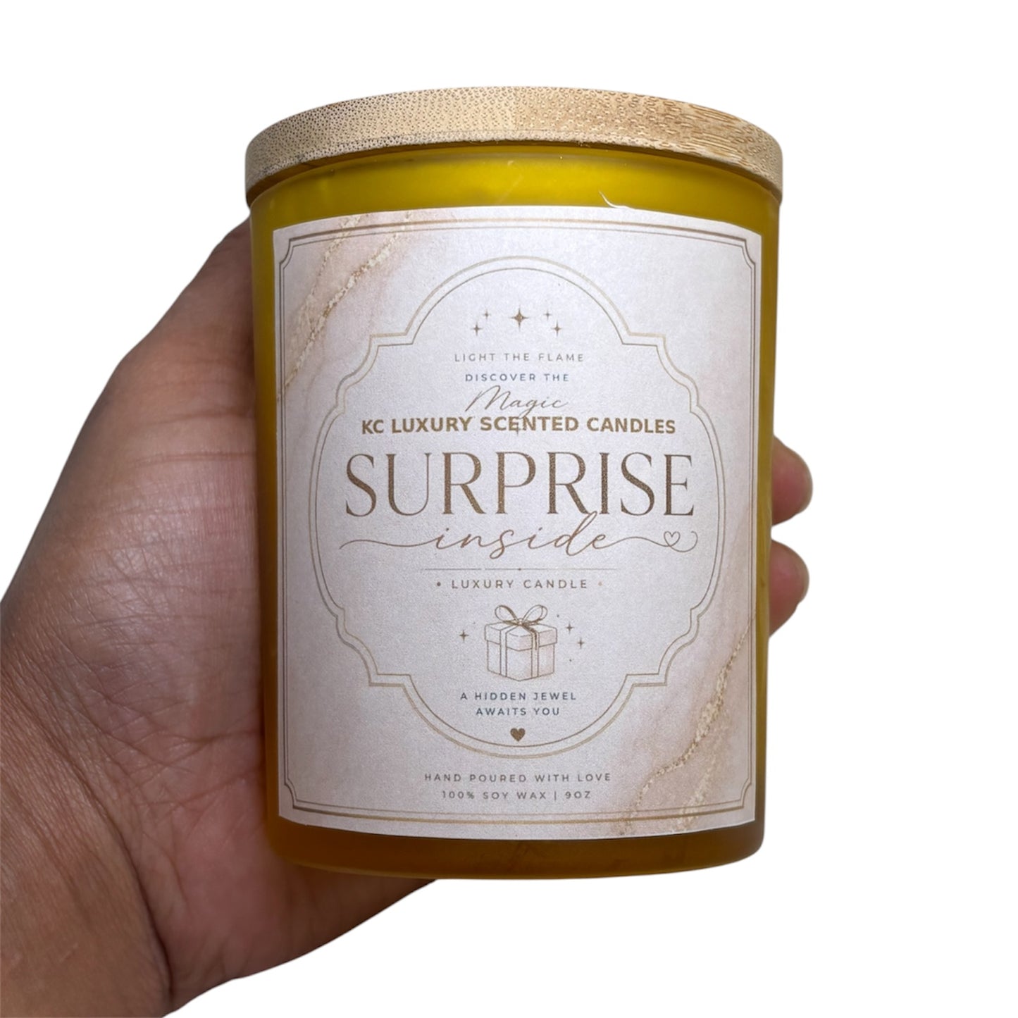 KC Luxury Surprise Inside Ring Candle – Hidden Jewelry Reveal Candle for Women