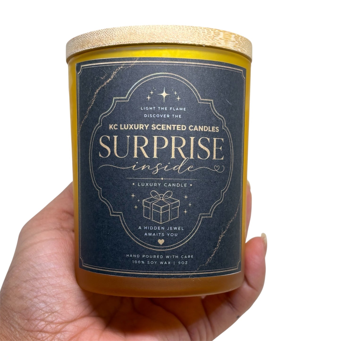 KC Luxury Surprise Inside Ring Candle – Hidden Jewelry Reveal Candle for Women