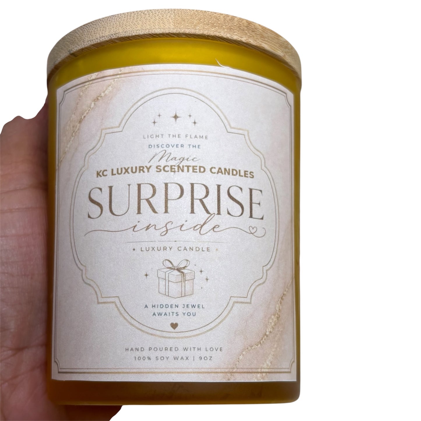 KC Luxury Surprise Inside Ring Candle – Hidden Jewelry Reveal Candle for Women