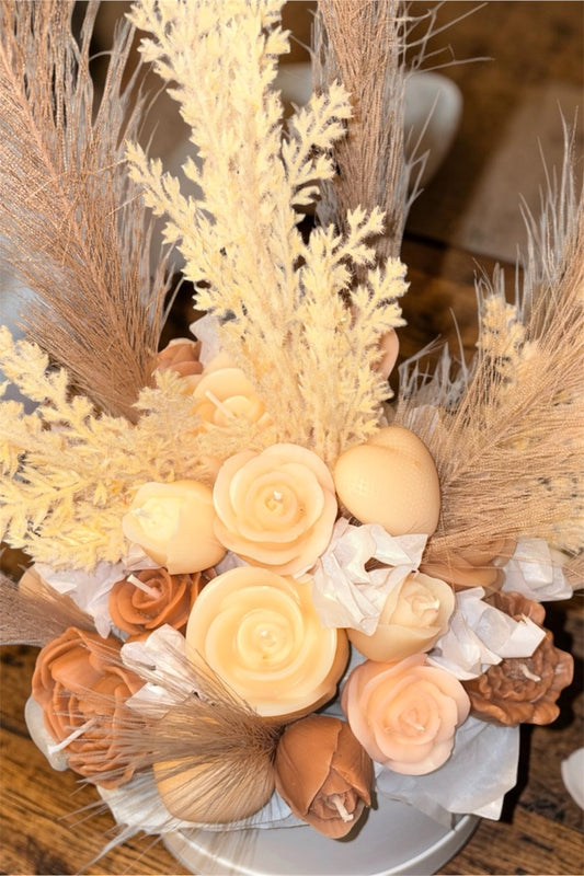 Signature Wax Flower Bouquet – Custom Scented Floral Arrangement