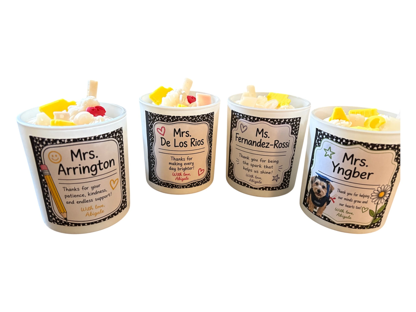 Little Notes of Thanks | Personalized Teacher Candle