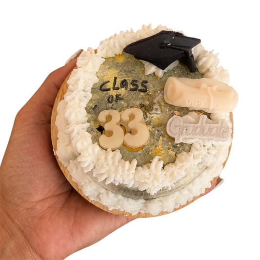 The Next Chapter | Graduation Wax Cake Candle