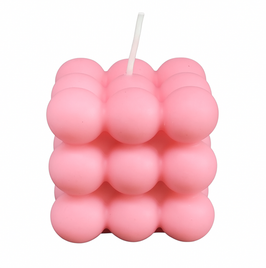 The Bubble Cube Candle – Aesthetic Decorative Soy Candle for Home Décor & Gift | Handmade by KC Luxury Scented Candles