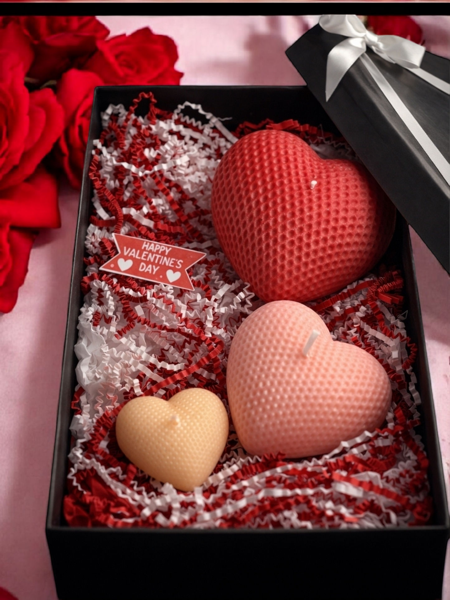 Forever Yours Heart Candle Gift Set | Valentine’s Day Luxury Soy Candles