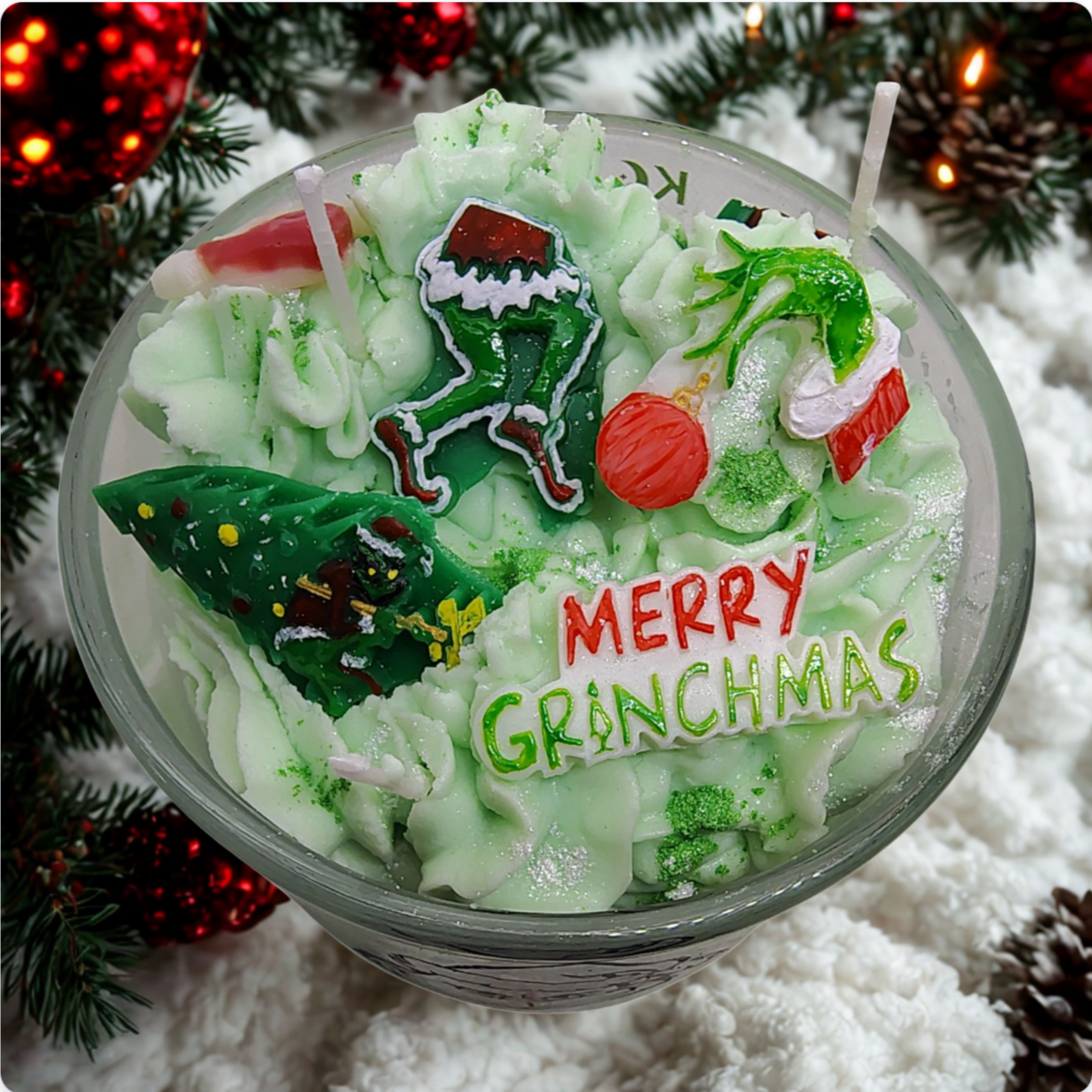 Merry Grinchmas Candle