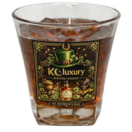 🥃 Happy Saint Patrick’s Day – Whiskey Glass Candle