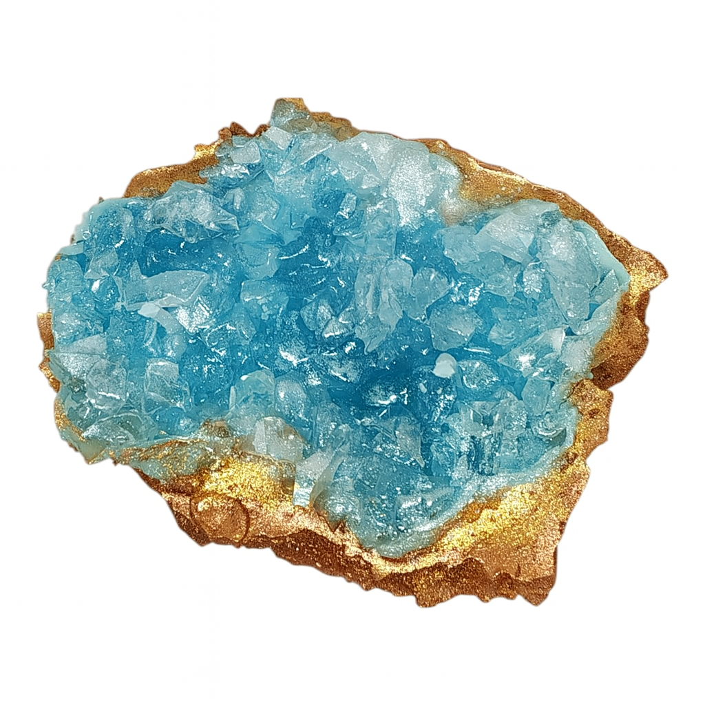 Chakra Crystal Wax Candle – Handmade Rock Crystal Inspired Candle in Multiple Colors